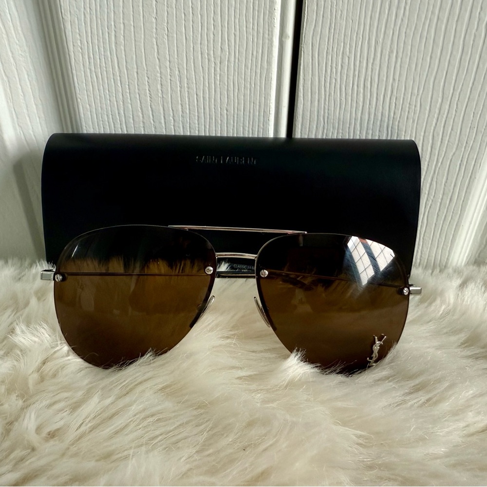 Versace Brown Aviator Sunglasses